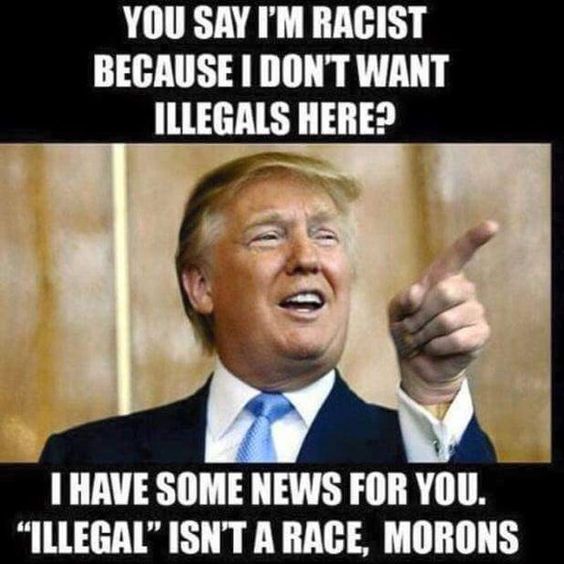 trumpillegalisnotarace