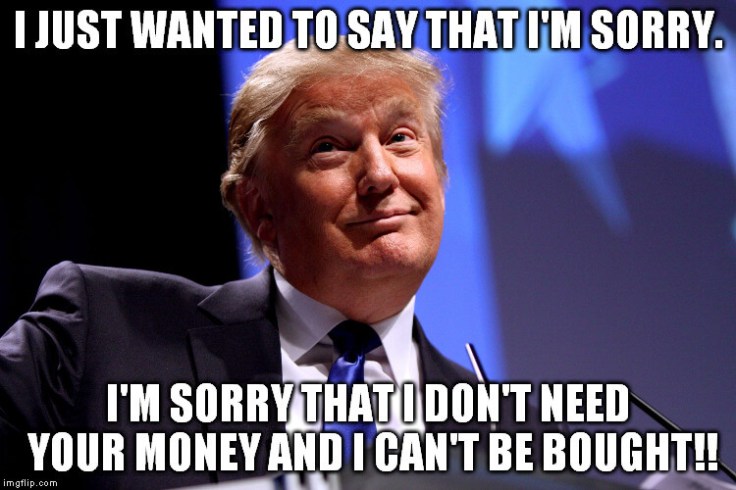 trump sorry