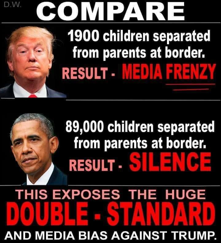 trump vs obama separating familes