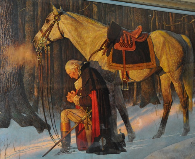 george washington praying