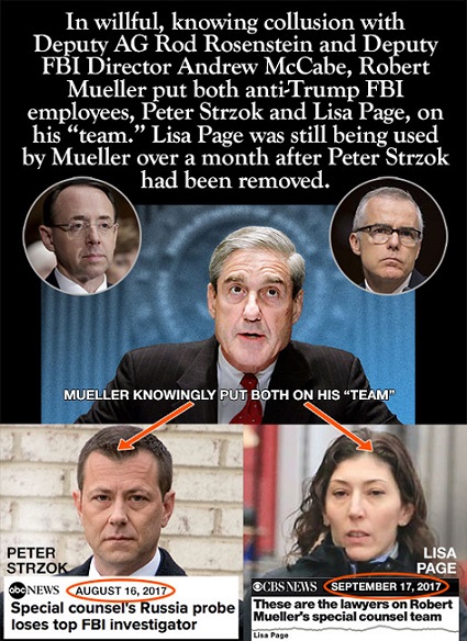 strzok and page on mueller team