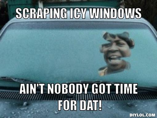 funny meme icy window