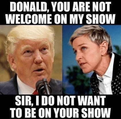 trump and degeneres